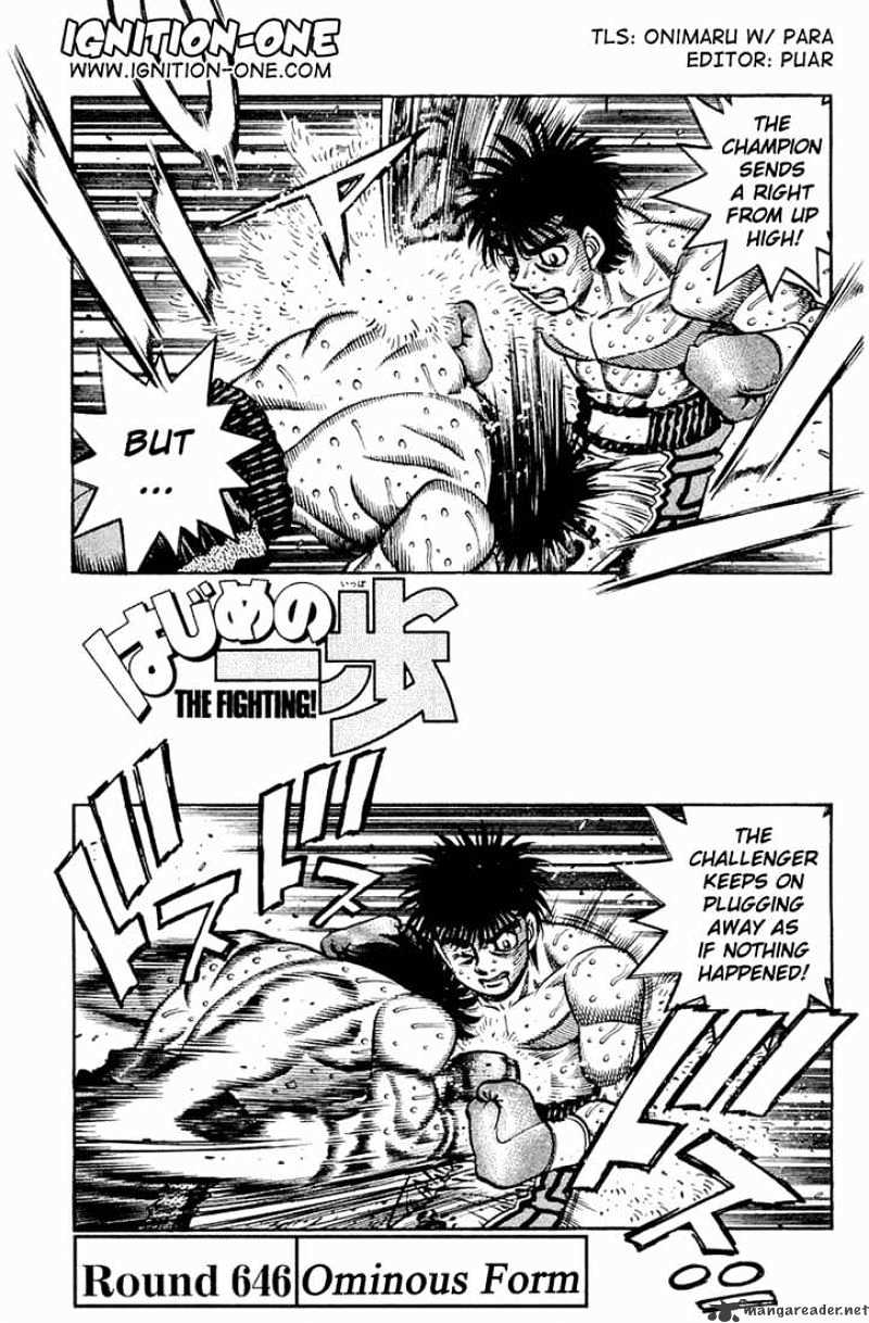 Hajime no Ippo: Fighting Spirit, Chapter 646 image 01